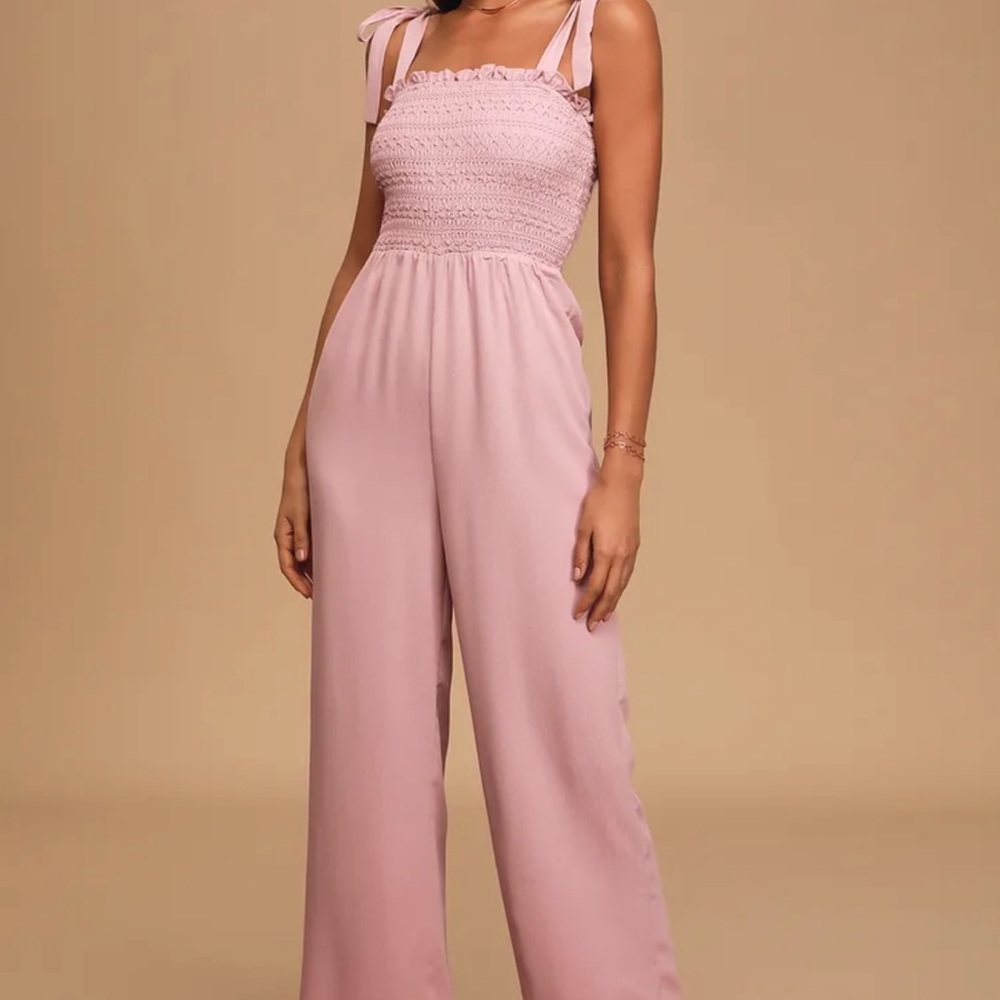 Lulus Tie Strap Jumpsuit